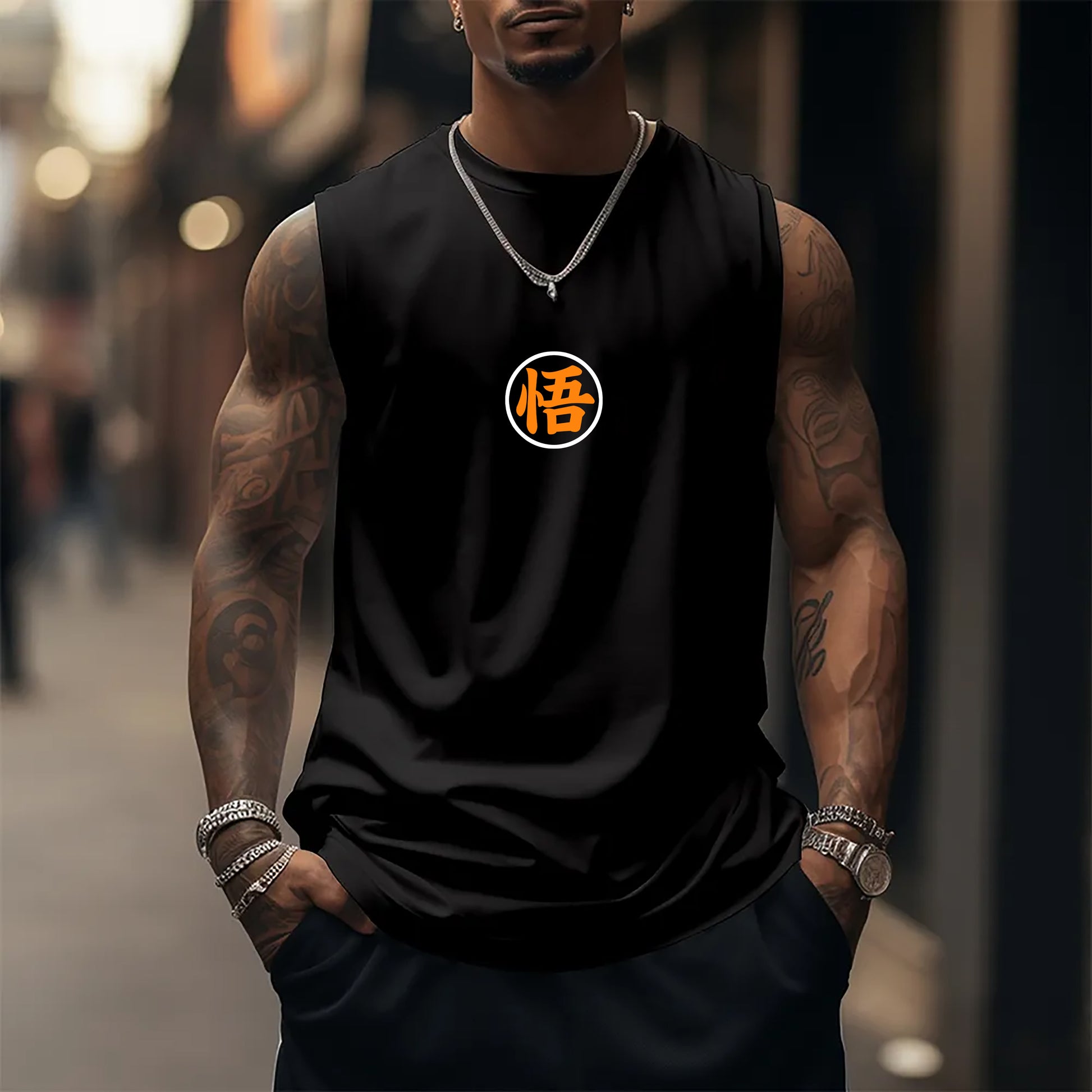 Unisex Anime Graphic Streetwear Vintage Gym Tank Top