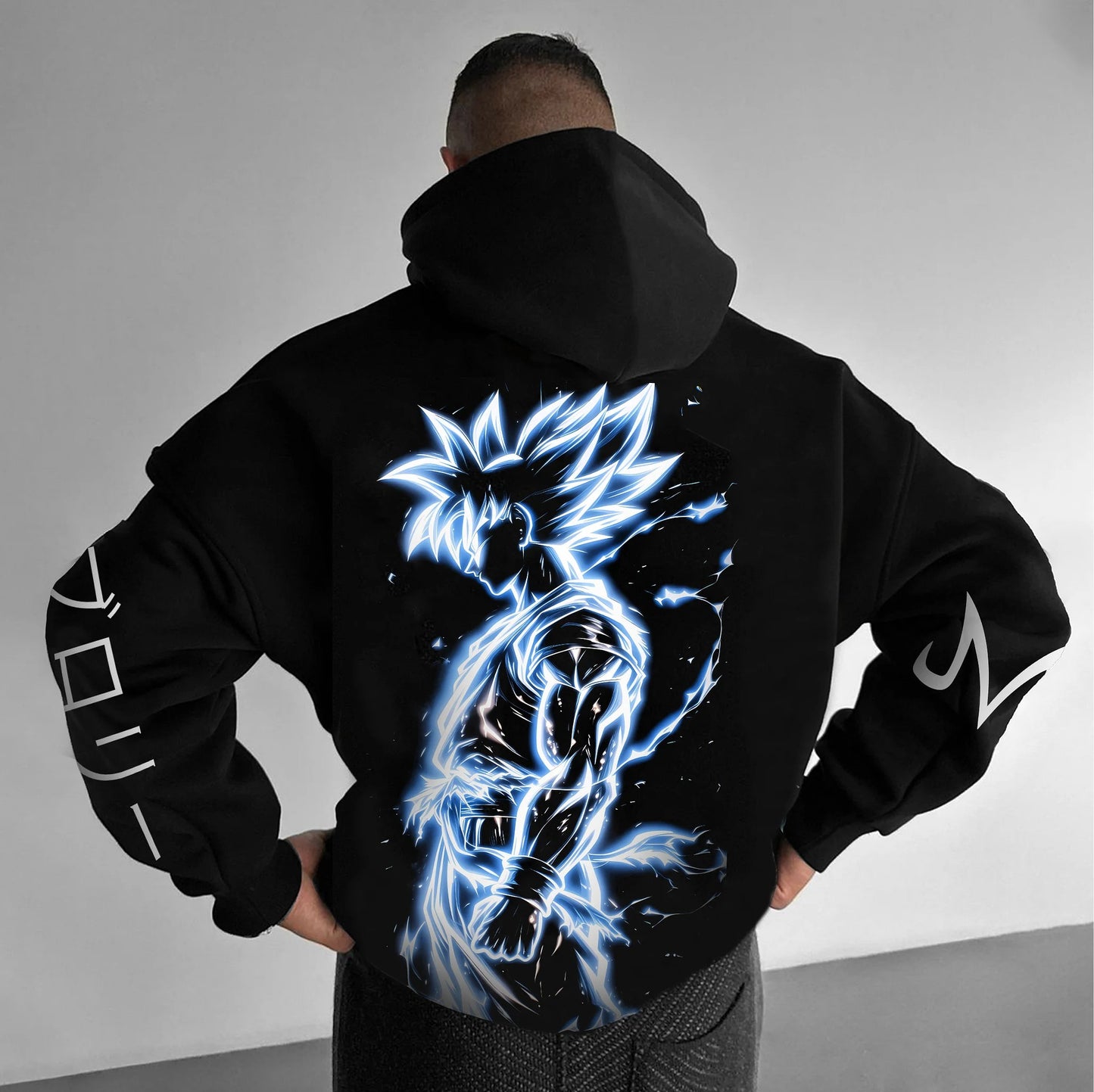 Unisex Anime Print  Casual Oversized Hoodie-Anime x kingdom