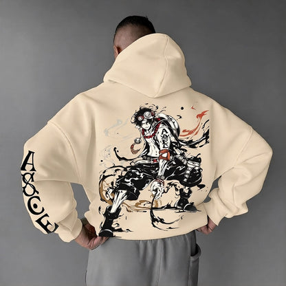 Unisex Anime Graphic Streetwear Vintage Hoodie-Anime x kingdom
