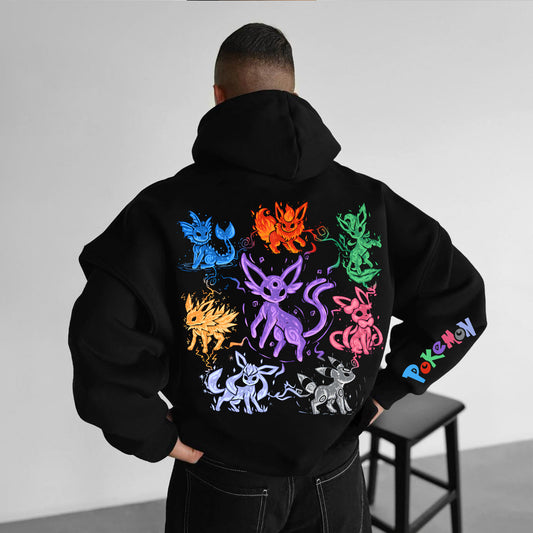 Unisex Anime Graphic Streetwear Vintage Hoodie