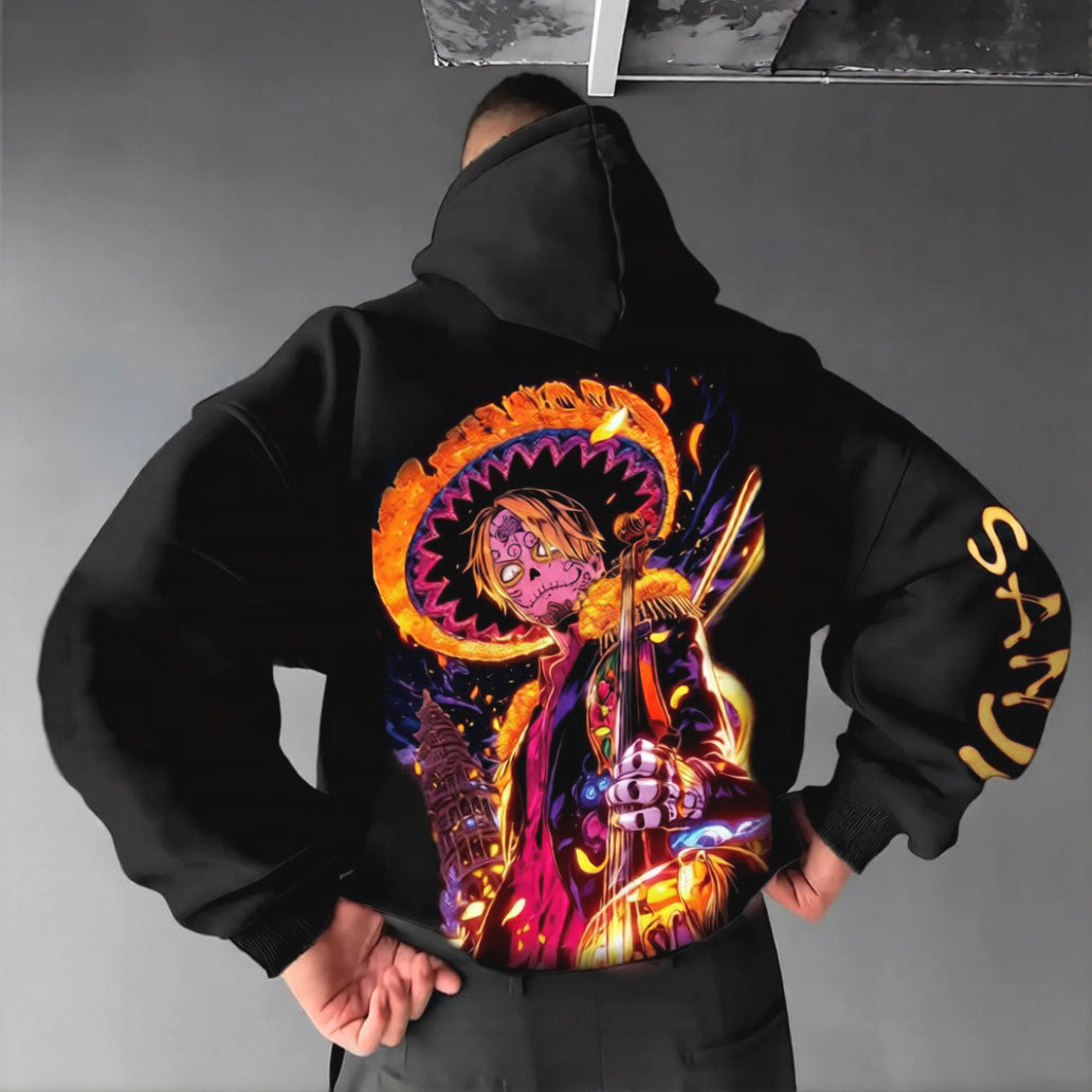 Unisex Anime Graphic Streetwear Vintage Hoodie-Anime x kingdom
