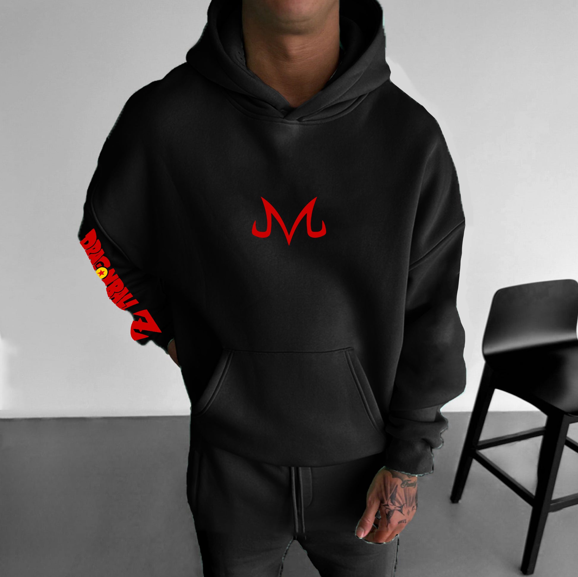 Unisex Anime Print  Casual Oversized Hoodie