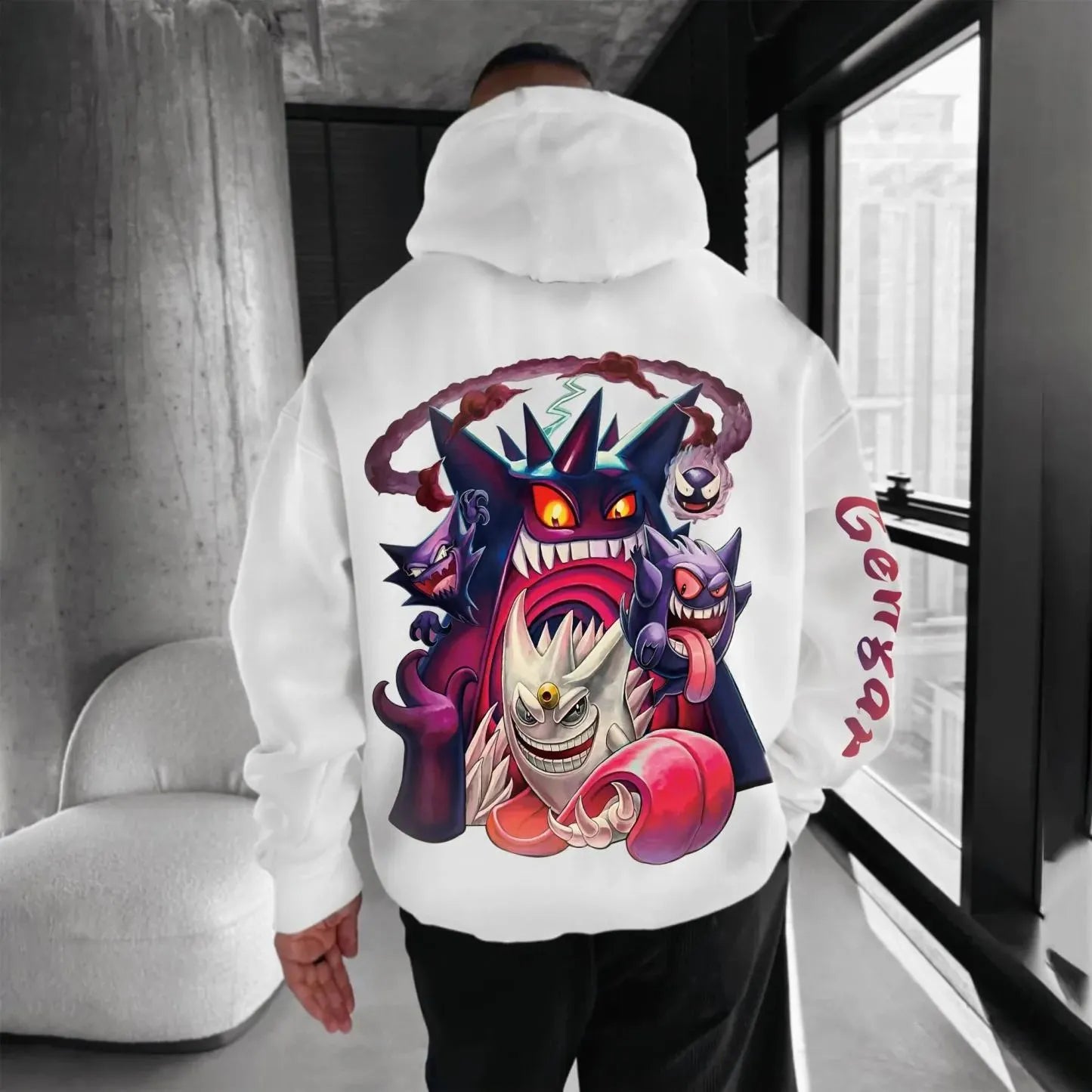 Pokémon Unisex Anime Gengar Hoodie-Anime x kingdom