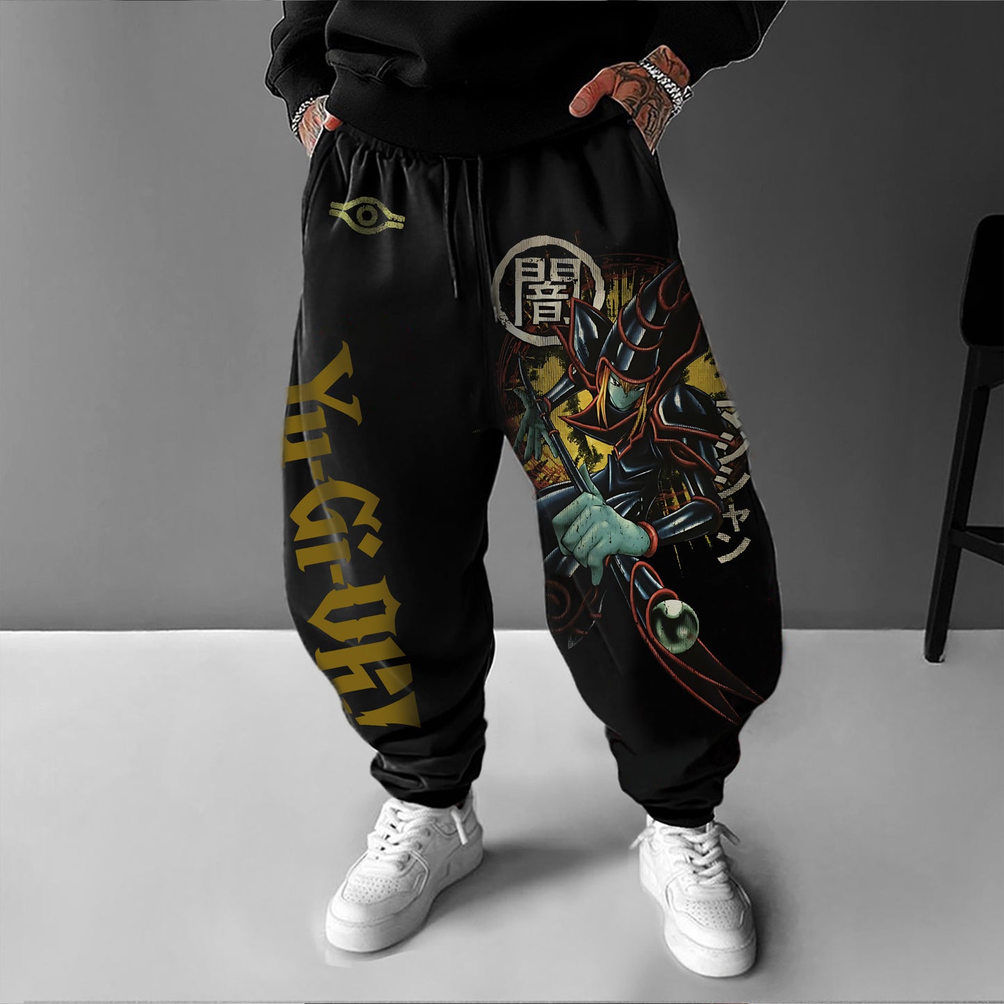 Unisex  “Yu-Gi-Oh！”  Anime Style Retro Pants