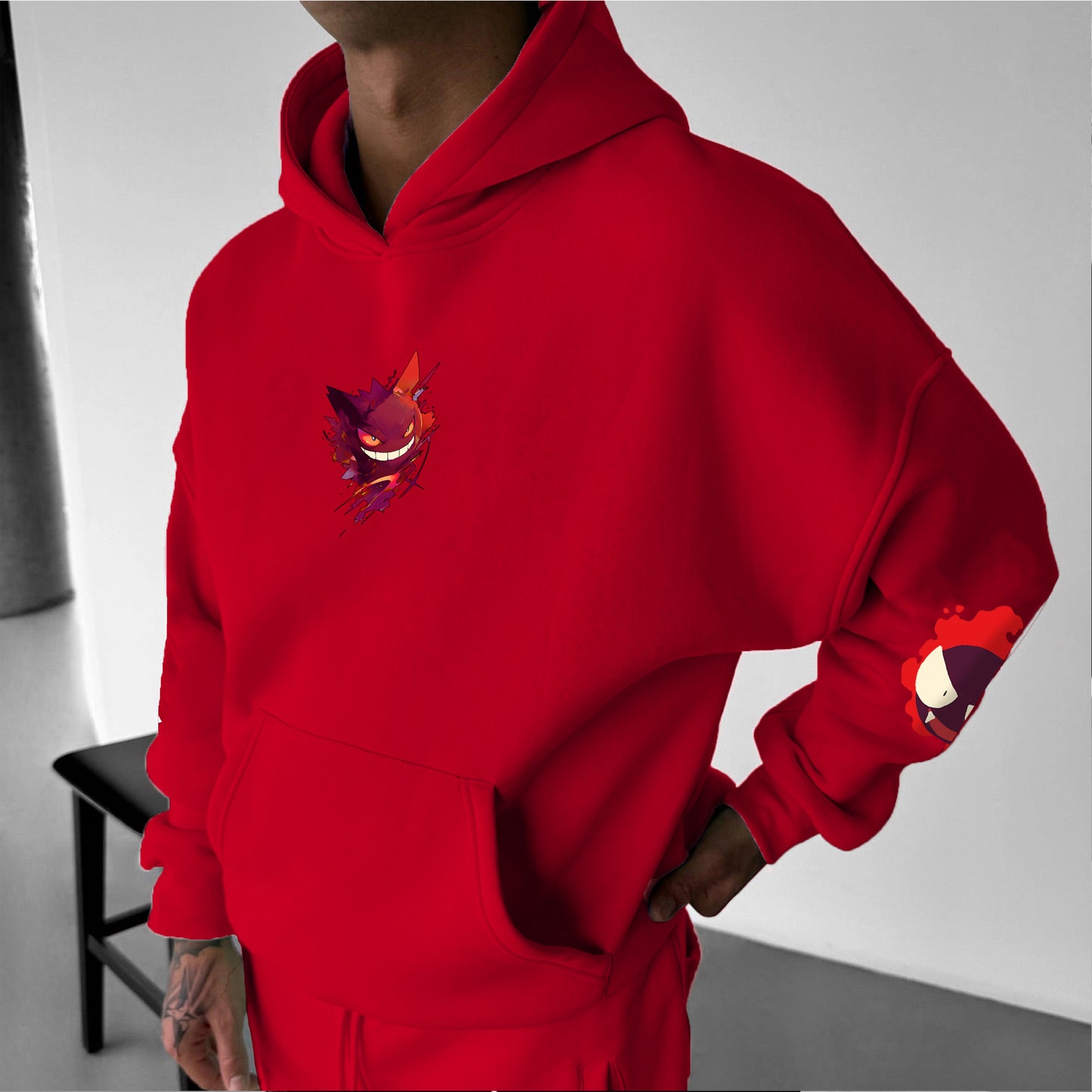 Unisex Anime Graphic Streetwear Vintage Hoodie