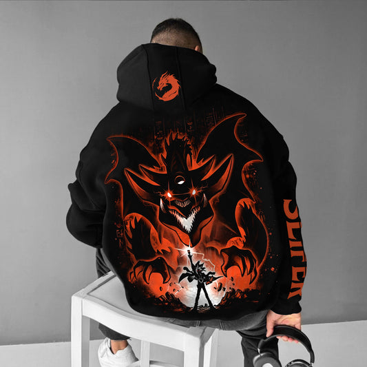 Unisex  “Yu-Gi-Oh！”   Anime Style Retro Hoodie