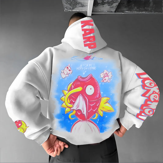Unisex Anime Graphic Streetwear Vintage Hoodie