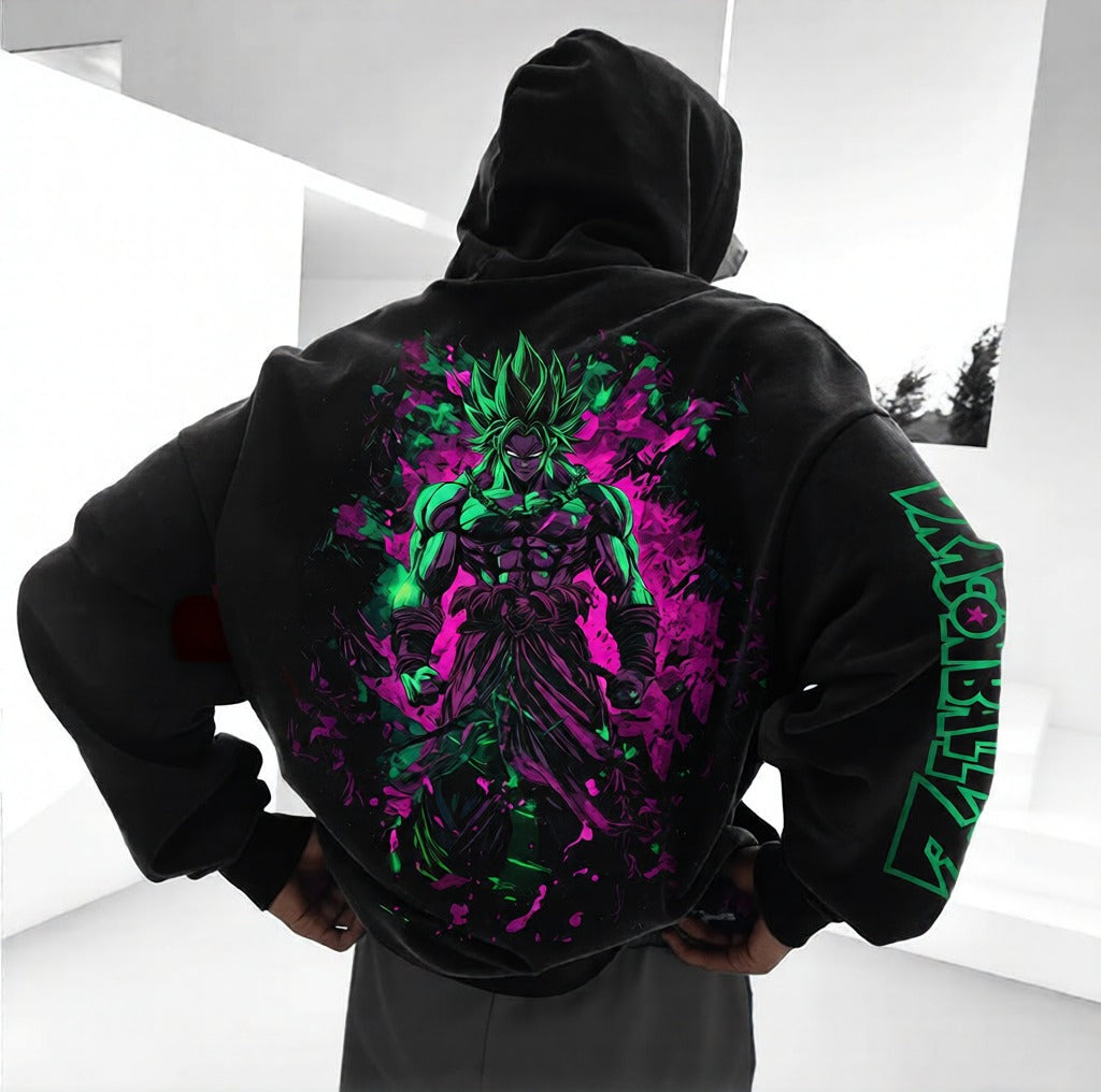 Unisex Anime Print  Casual Oversized Hoodie-Anime x kingdom
