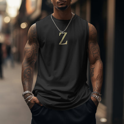 Oversized Anime Print Gym Tank Top