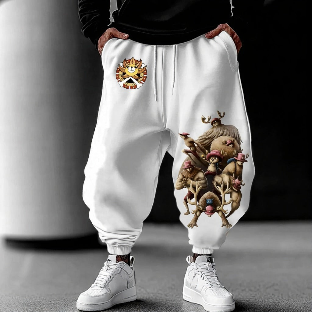 Unisex Anime Inspired Vintage Pants-Anime x kingdom