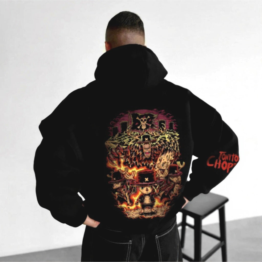 Unisex Anime Graphic Streetwear Vintage Hoodie-Anime x kingdom