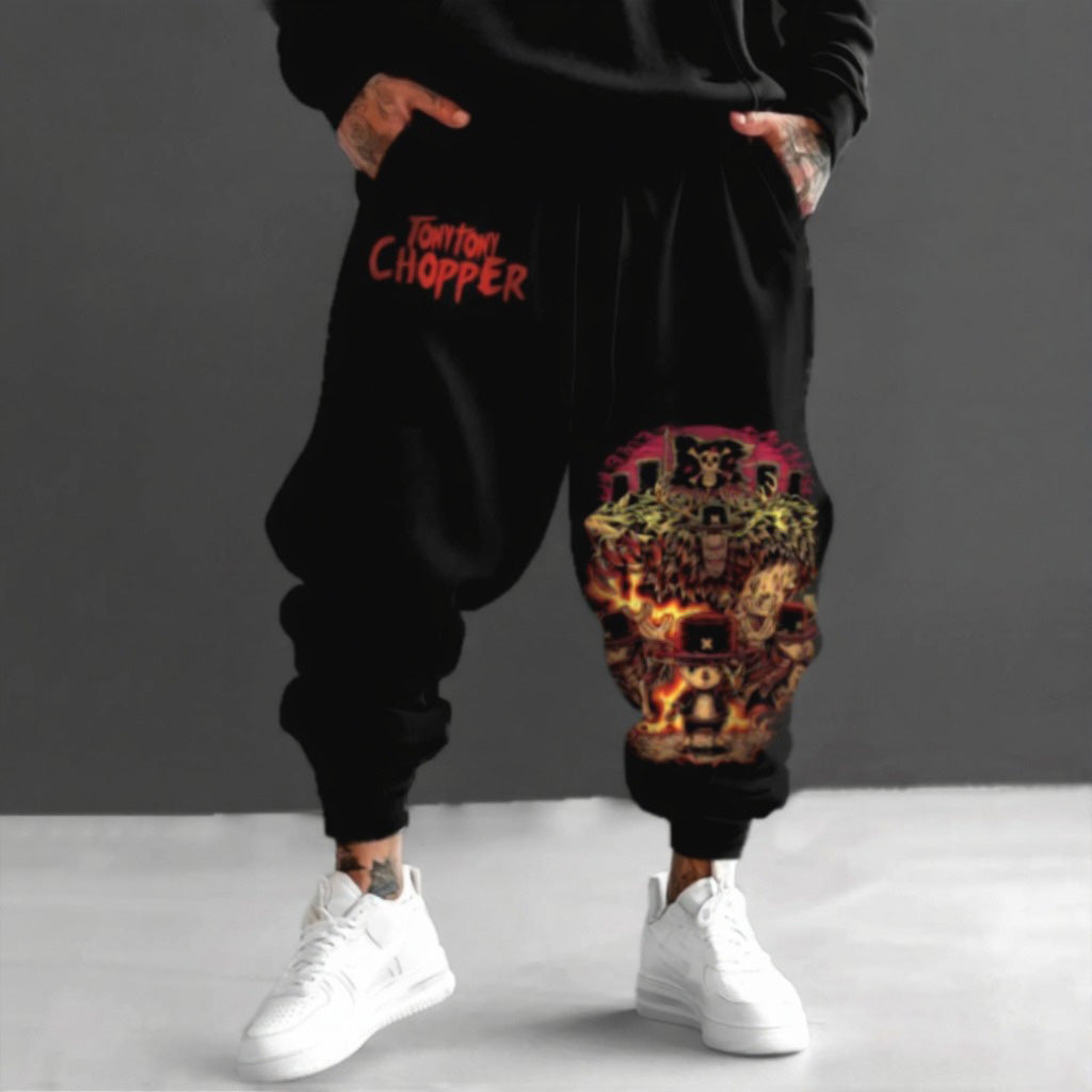Unisex Anime Inspired Vintage Pants-Anime x kingdom