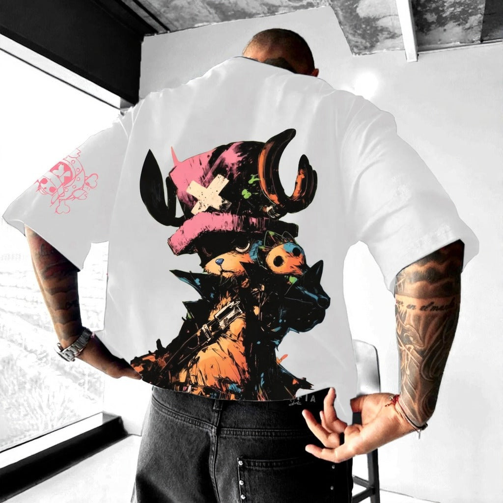 Unisex Anime Inspired Vintage T-Shirt-Anime x kingdom