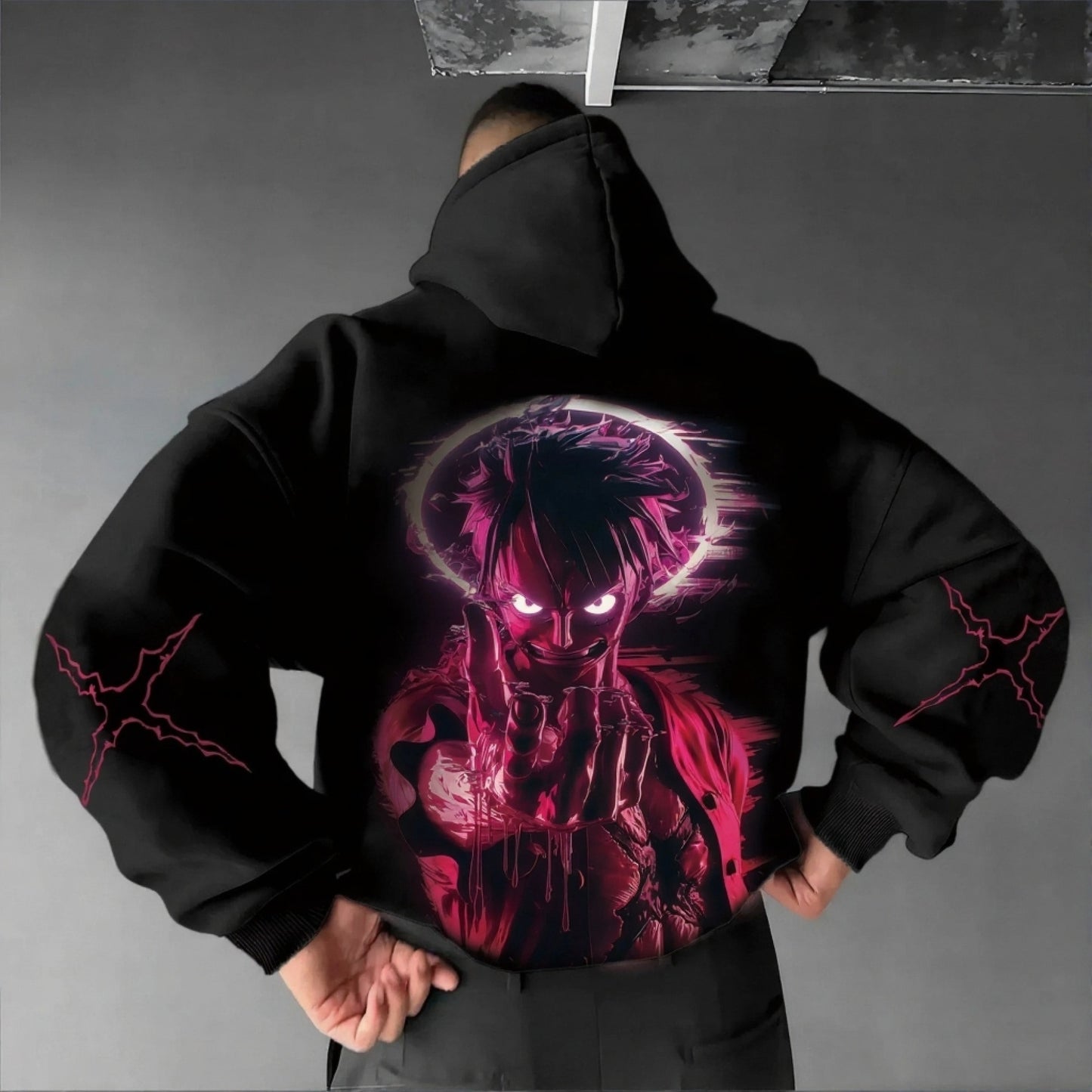 Unisex Anime Graphic Streetwear Vintage Hoodie-Anime x kingdom
