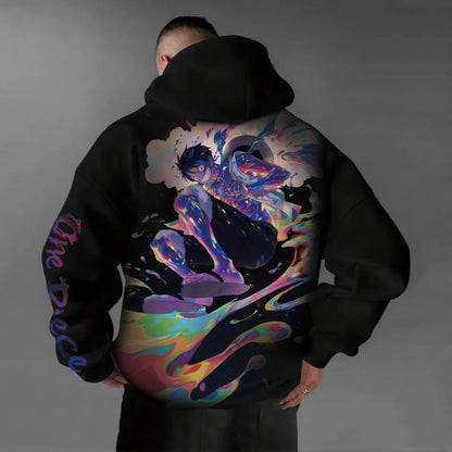 Unisex Anime Graphic Streetwear Vintage Hoodie-Anime x kingdom