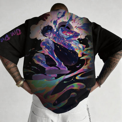Unisex Anime Inspired Vintage T-Shirt-Anime x kingdom