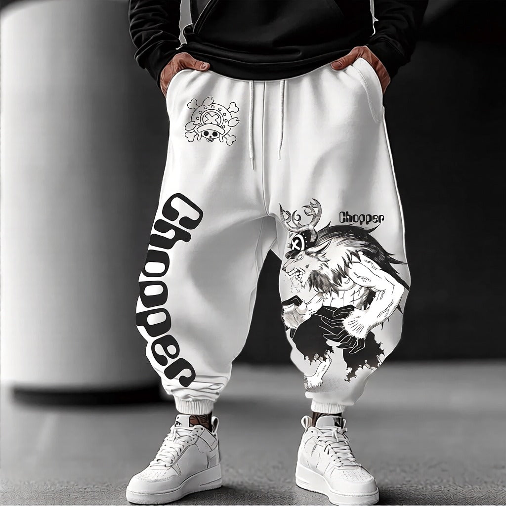 Unisex Anime Inspired Vintage Pants-Anime x kingdom