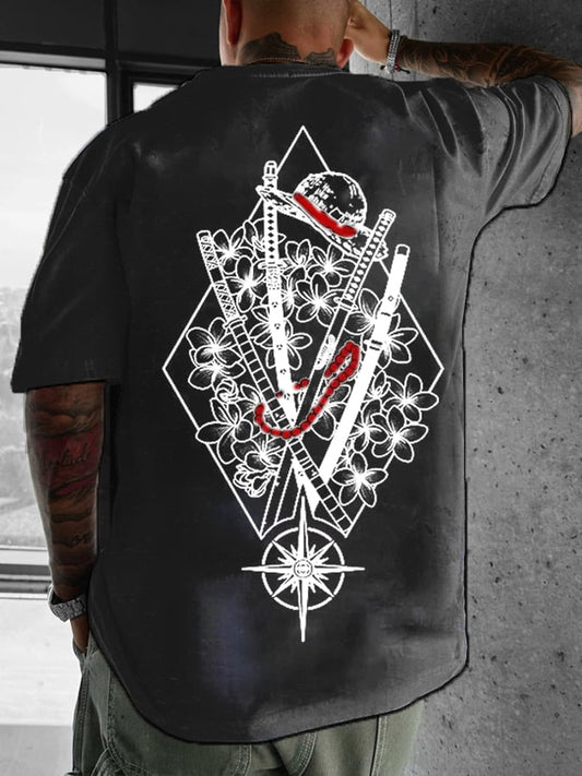 Unisex Anime Inspired Vintage T-Shirt