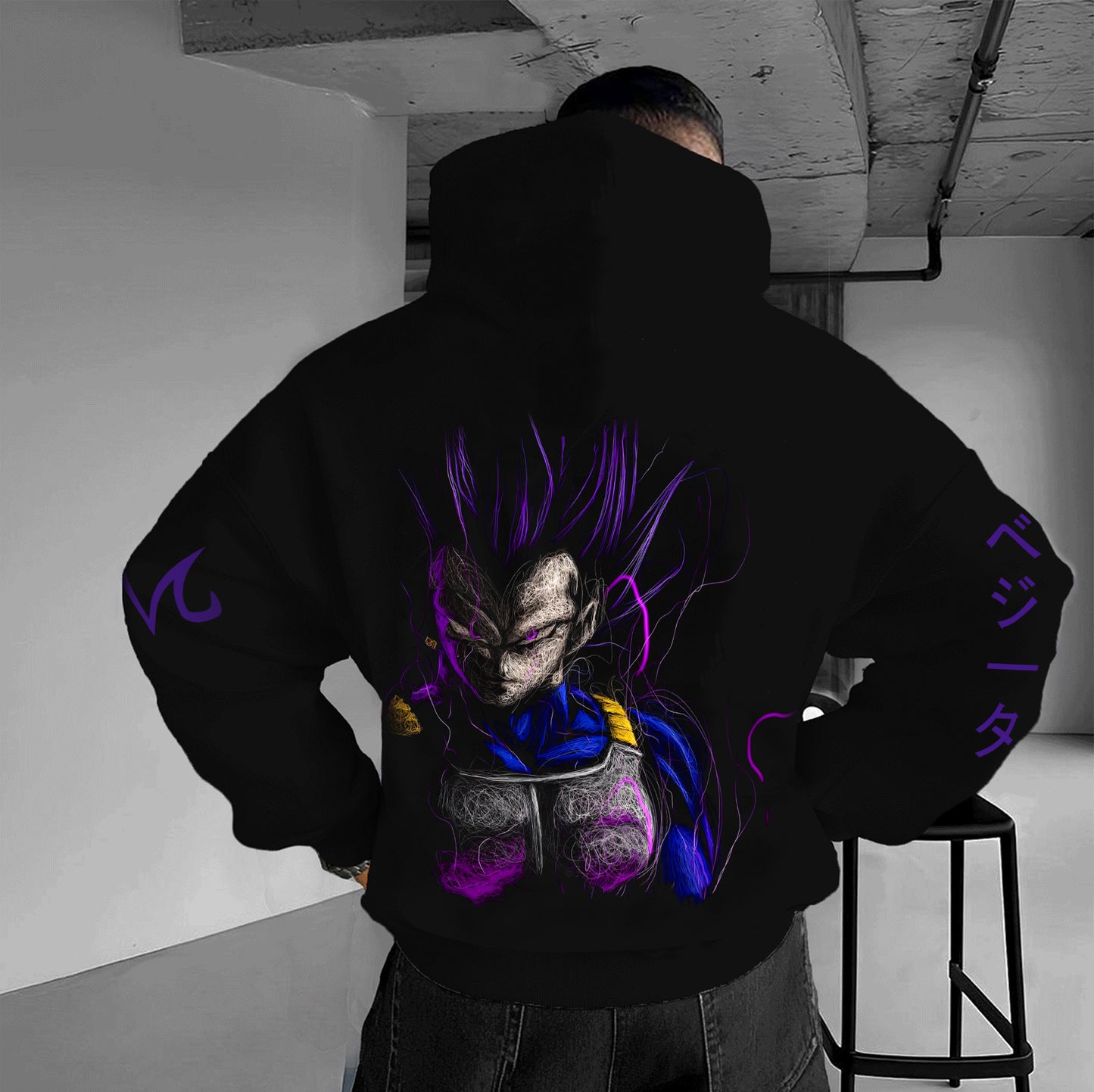 Unisex Anime Graphic Streetwear Vintage Hoodie
