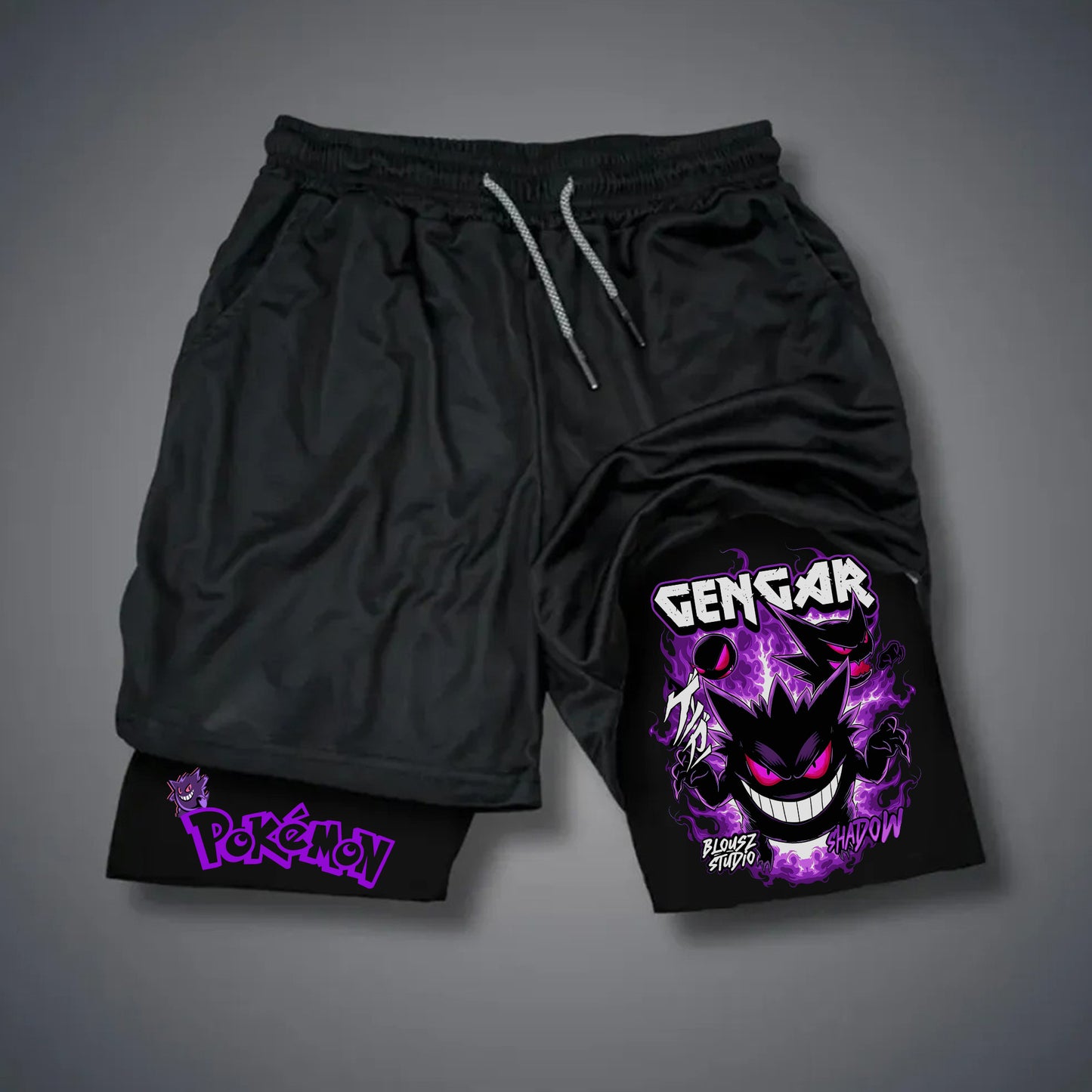 Unisex Casual Anime Streetwear Shorts-Anime x kingdom