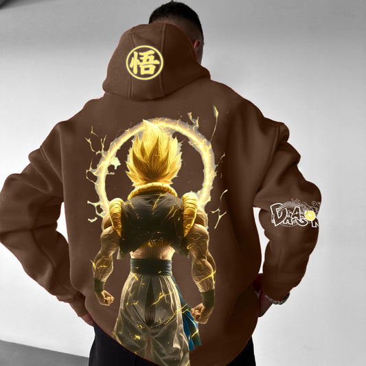 Unisex Anime Print Casual Oversized Hoodie