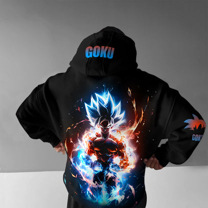 Unisex Anime Print Casual Oversized Hoodie