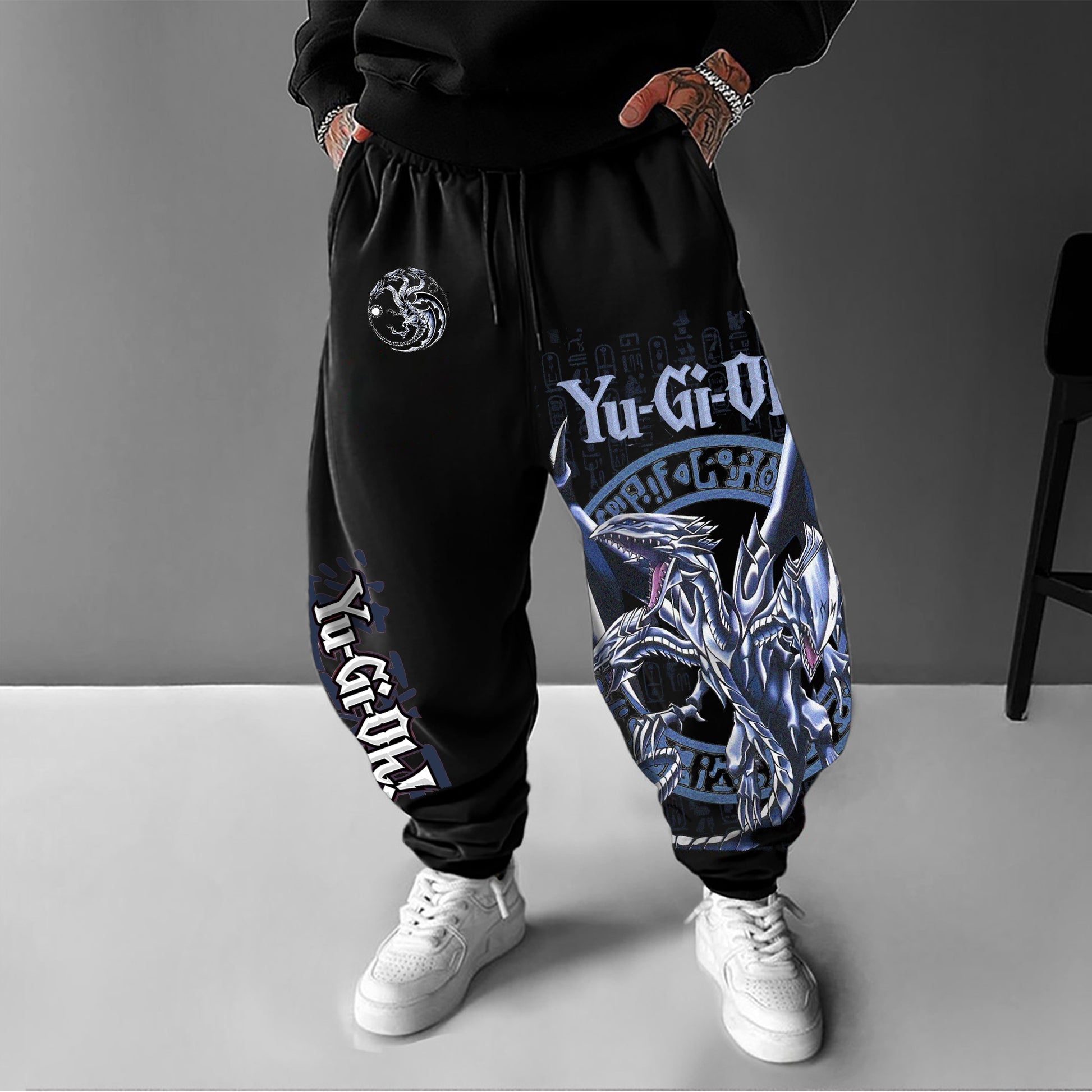 Unisex  “Yu-Gi-Oh！”  Anime Style Retro Pants