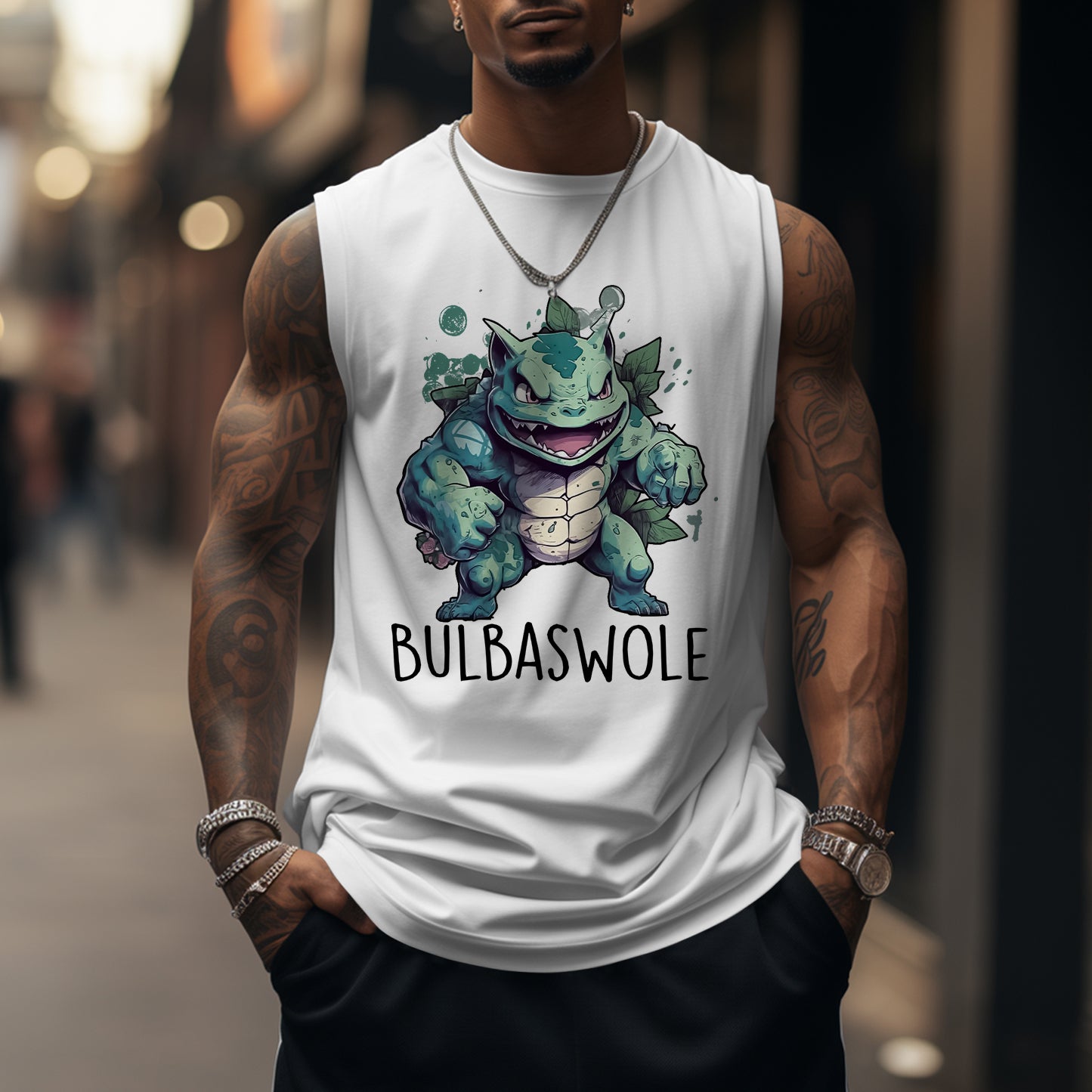 Unisex    Casual Anime  Tank Top