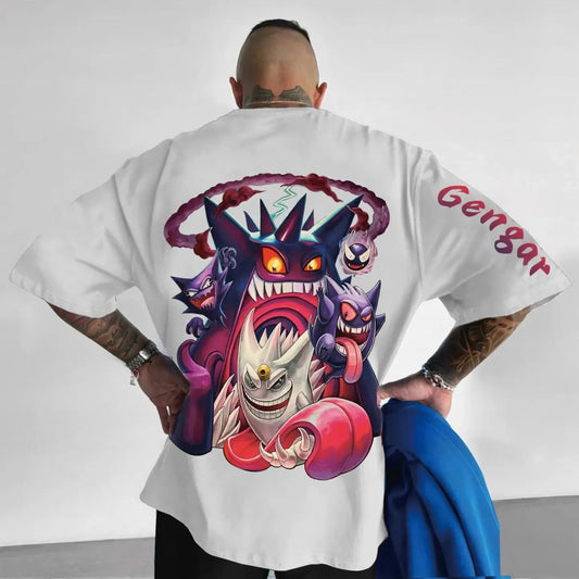 Pokémon Unisex Anime Gengar T-shirt-Anime x kingdom