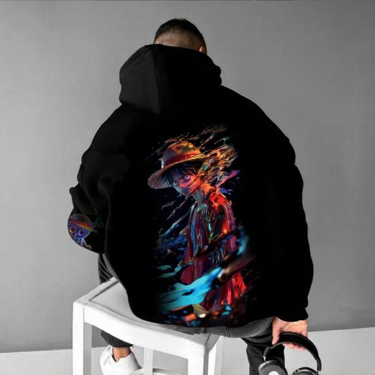 Unisex Anime Graphic Streetwear Vintage Hoodie-Anime x kingdom