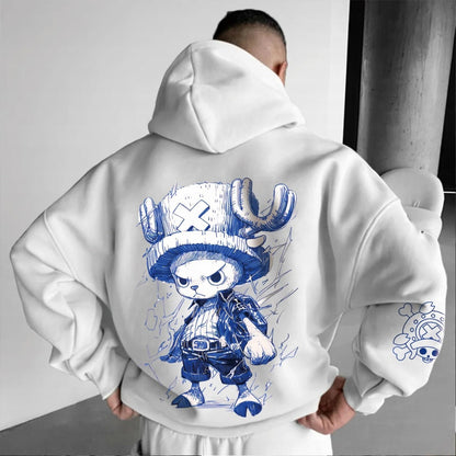 Unisex Anime Graphic Streetwear Vintage Hoodie-Anime x kingdom