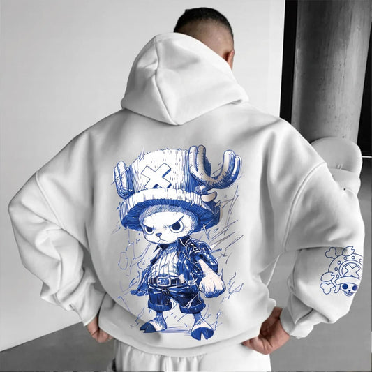 Unisex Anime Graphic Streetwear Vintage Hoodie-Anime x kingdom