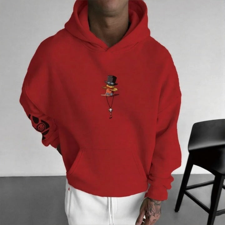 Unisex Anime Graphic Streetwear Vintage Hoodie-Anime x kingdom