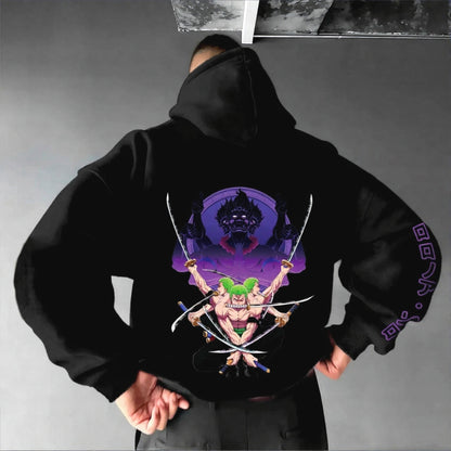 Unisex Anime Graphic Streetwear Vintage Hoodie-Anime x kingdom