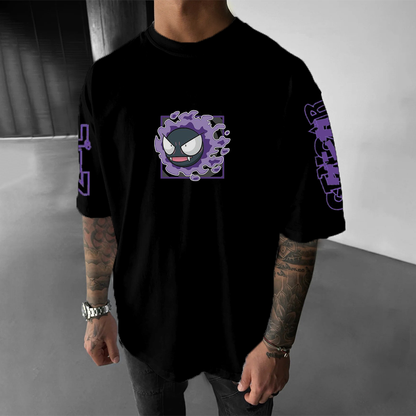 Anime Inspired Vintage T-Shirt Print Streetwear