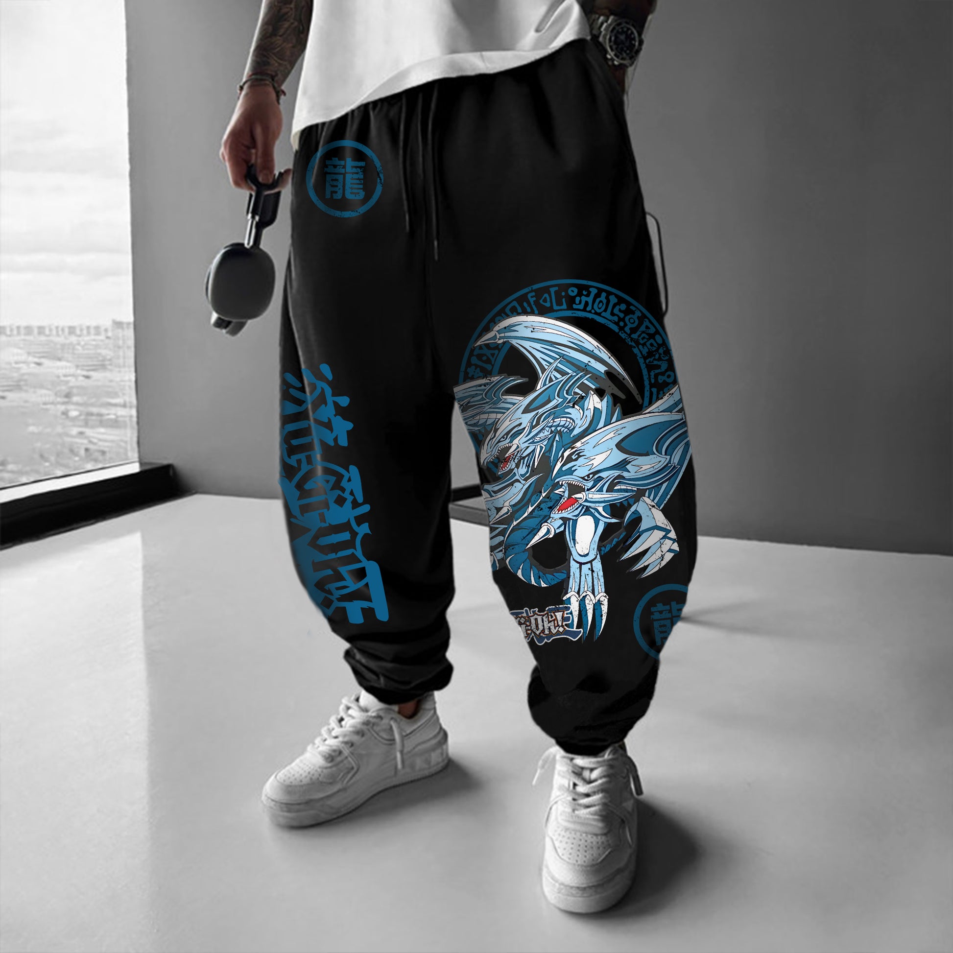 Unisex  “Yu-Gi-Oh！”  Anime Style Retro Pants