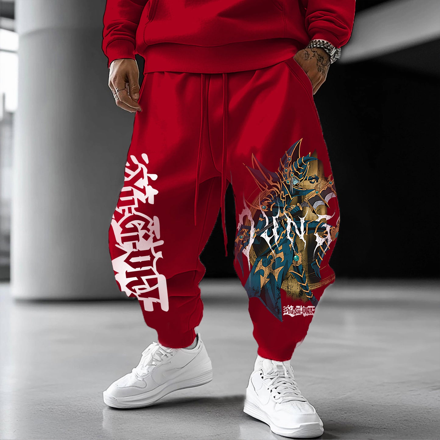 Unisex  “Yu-Gi-Oh！”  Anime Style Retro Pants