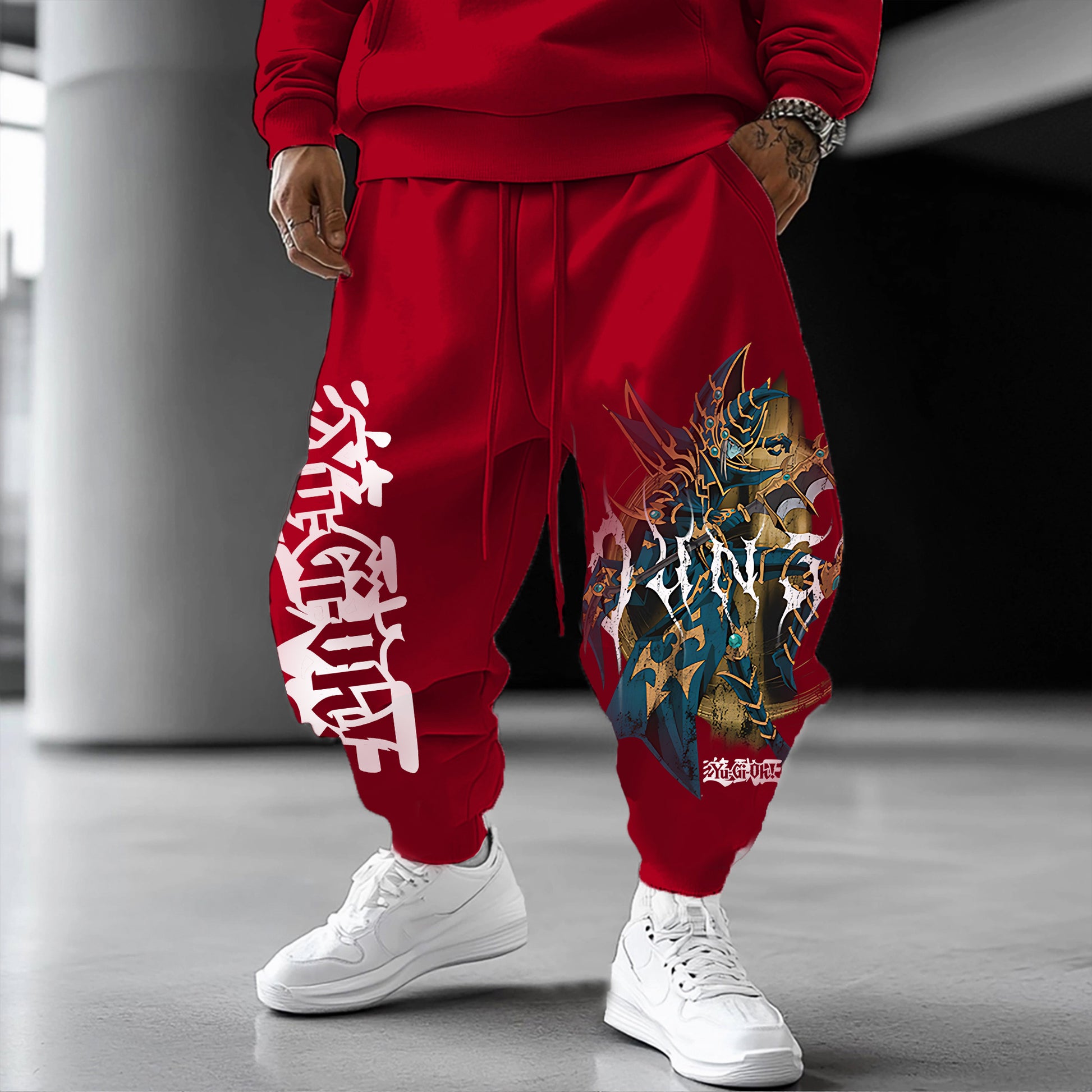 Unisex  “Yu-Gi-Oh！”  Anime Style Retro Pants