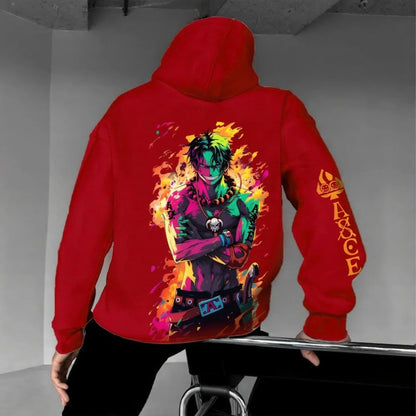 Unisex Anime Graphic Streetwear Vintage Hoodie-Anime x kingdom