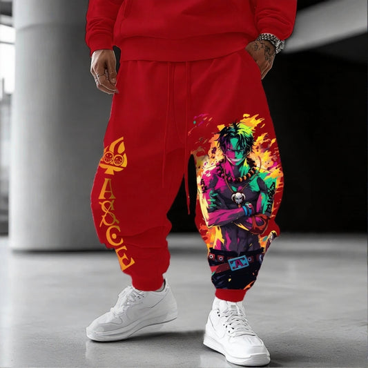 Unisex Anime Inspired Vintage Pants-Anime x kingdom