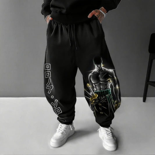 Unisex Anime Inspired Vintage Pants-Anime x kingdom