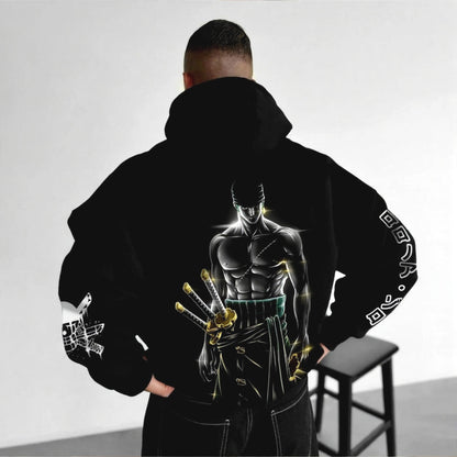 Unisex Anime Graphic Streetwear Vintage Hoodie-Anime x kingdom
