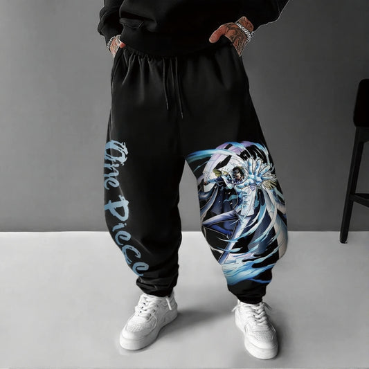 Unisex Anime Inspired Vintage Pants-Anime x kingdom