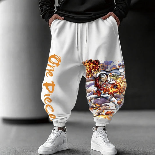 Unisex Anime Inspired Vintage Pants-Anime x kingdom