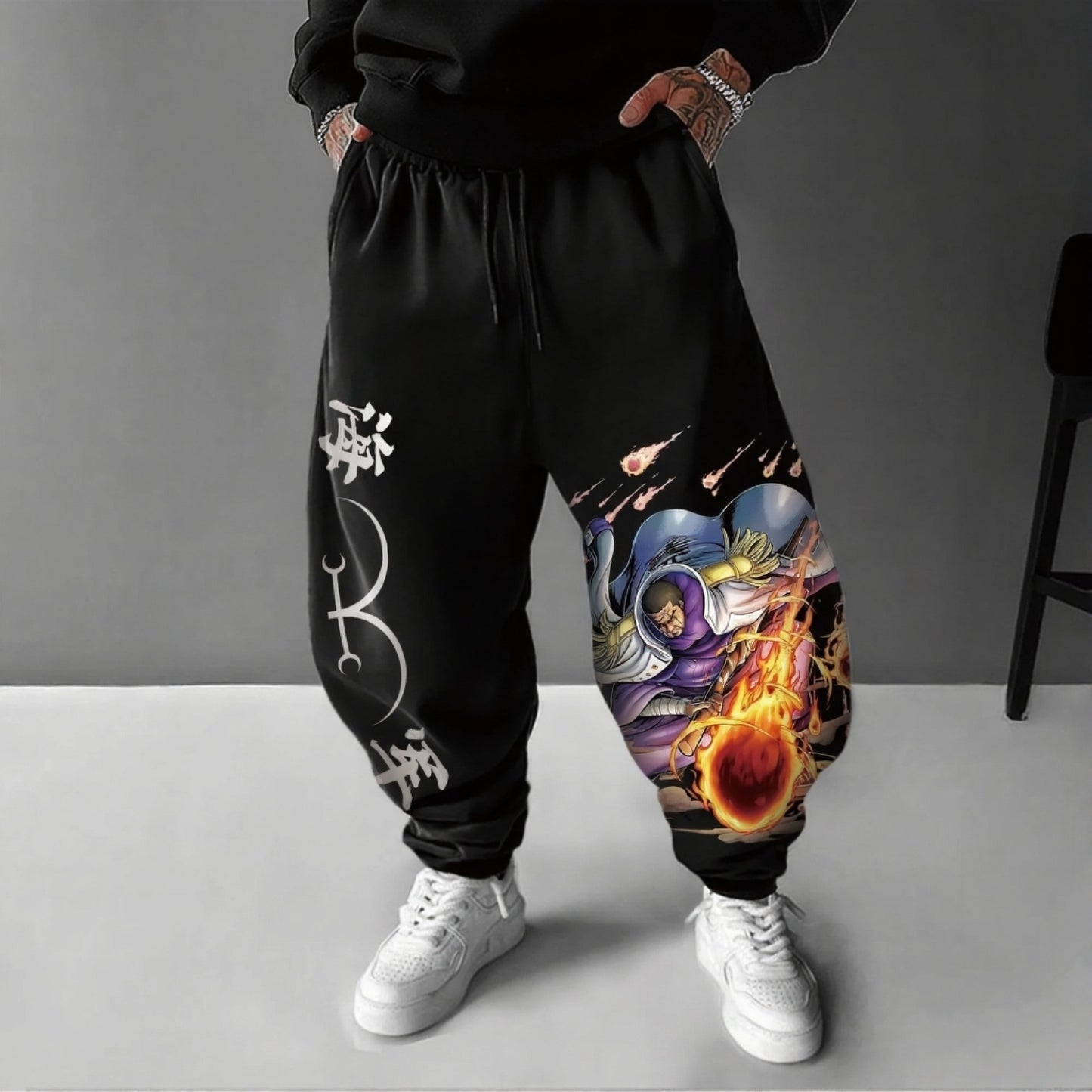 Unisex Anime Inspired Vintage Pants-Anime x kingdom