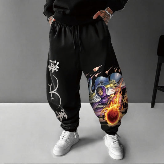 Unisex Anime Inspired Vintage Pants-Anime x kingdom