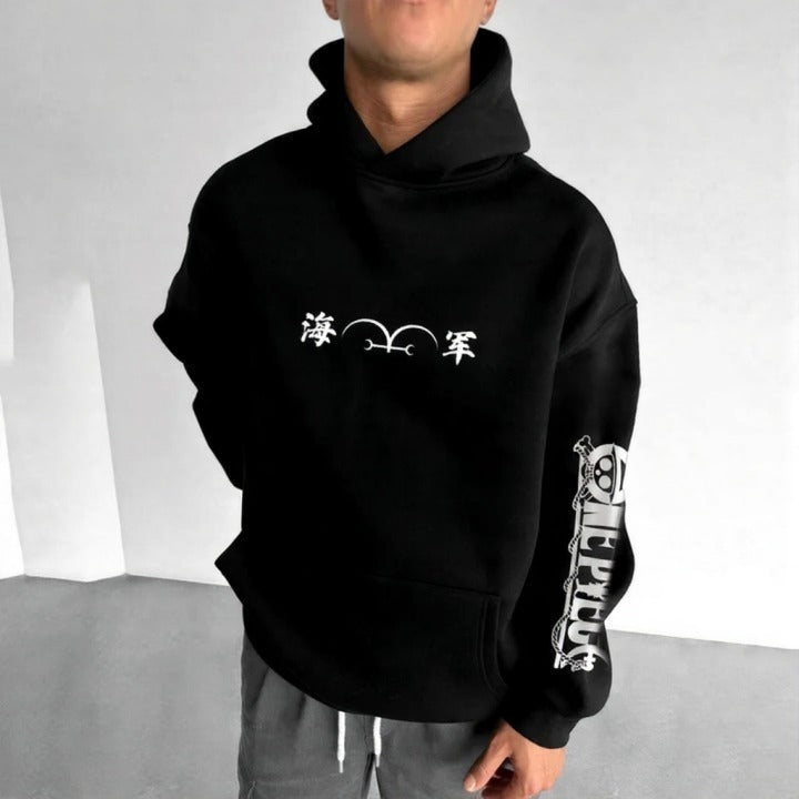Unisex Anime Graphic Streetwear Vintage Hoodie-Anime x kingdom