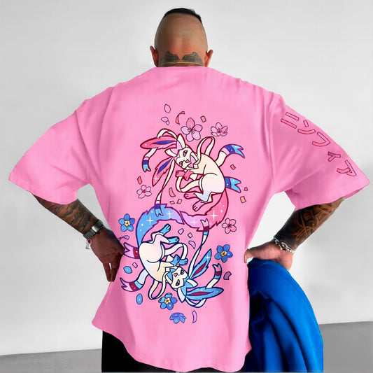 Pokémon Unisex Anime Eevee T-shirt-Anime x kingdom