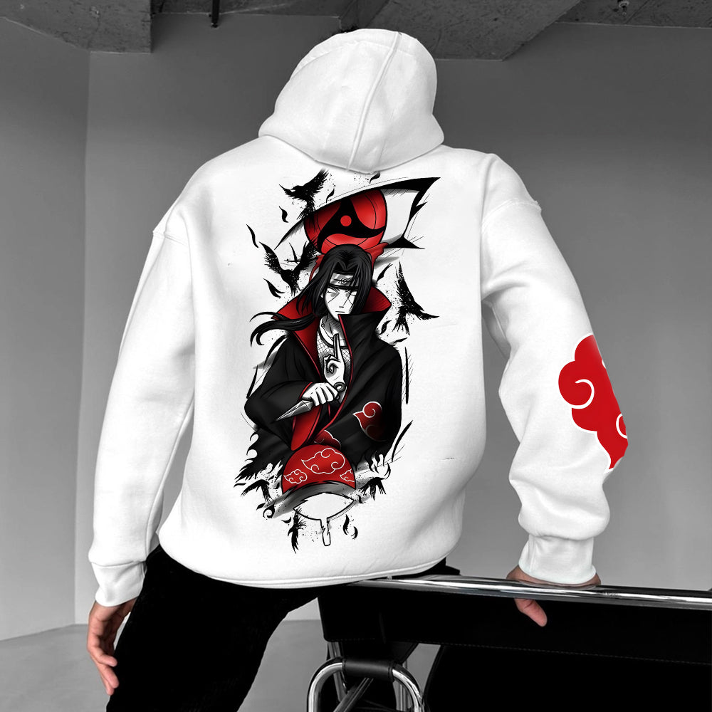 Oversized Unisex Anime Print Hoodie-comicclothing