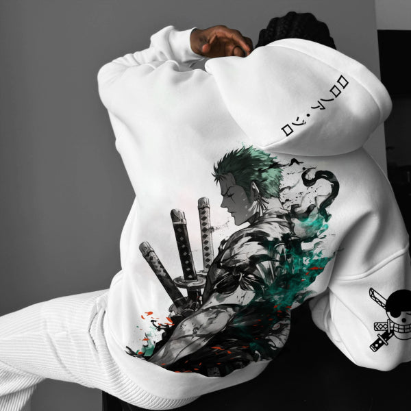 Unisex Straw Hat Pirate Anime hoodie-Anime x kingdom